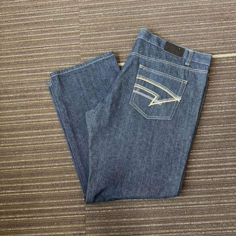 Vintage 90s Y2k Blue Baggy Moda Jeans Denim Jeans